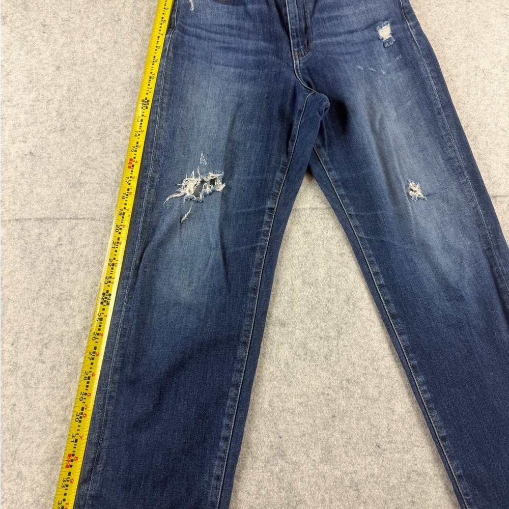 Uniqlo KaiharaWomens High-Rise Straight Boyfriend Distressed Jeans Size 3 - Picture 2 of 11